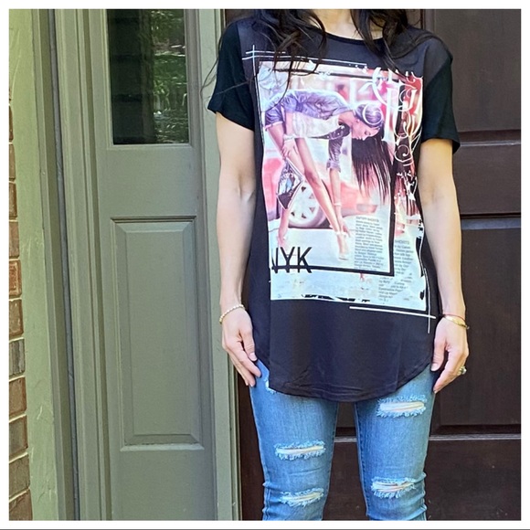 ✨LAST ONE✨PARIS CHIC GRAPHIC TEE SHIRT - Picture 5 of 5